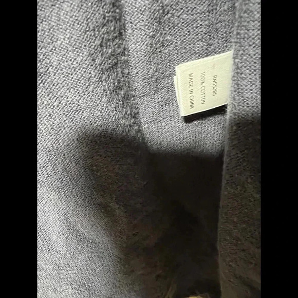 EXPRESS Women's Cardigan Sweater Open Front Gray Tie Dye Size Small Short Sleeve - Picture 7 of 7